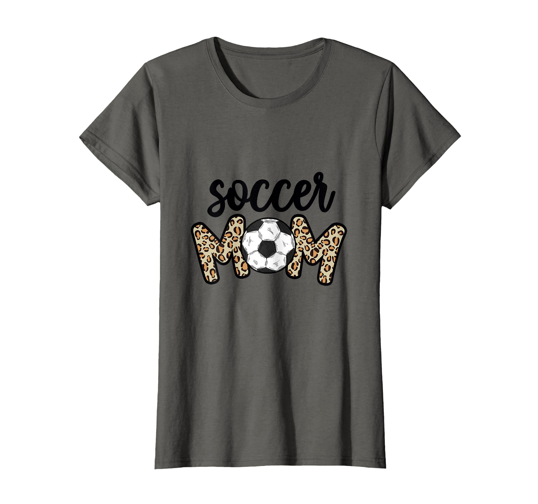 Leopard Soccer Mom Soccer Ball Game T-Shirt - Aesthetic Graphic for Adults - T-Shirt, Sweatshirt, Hoodie