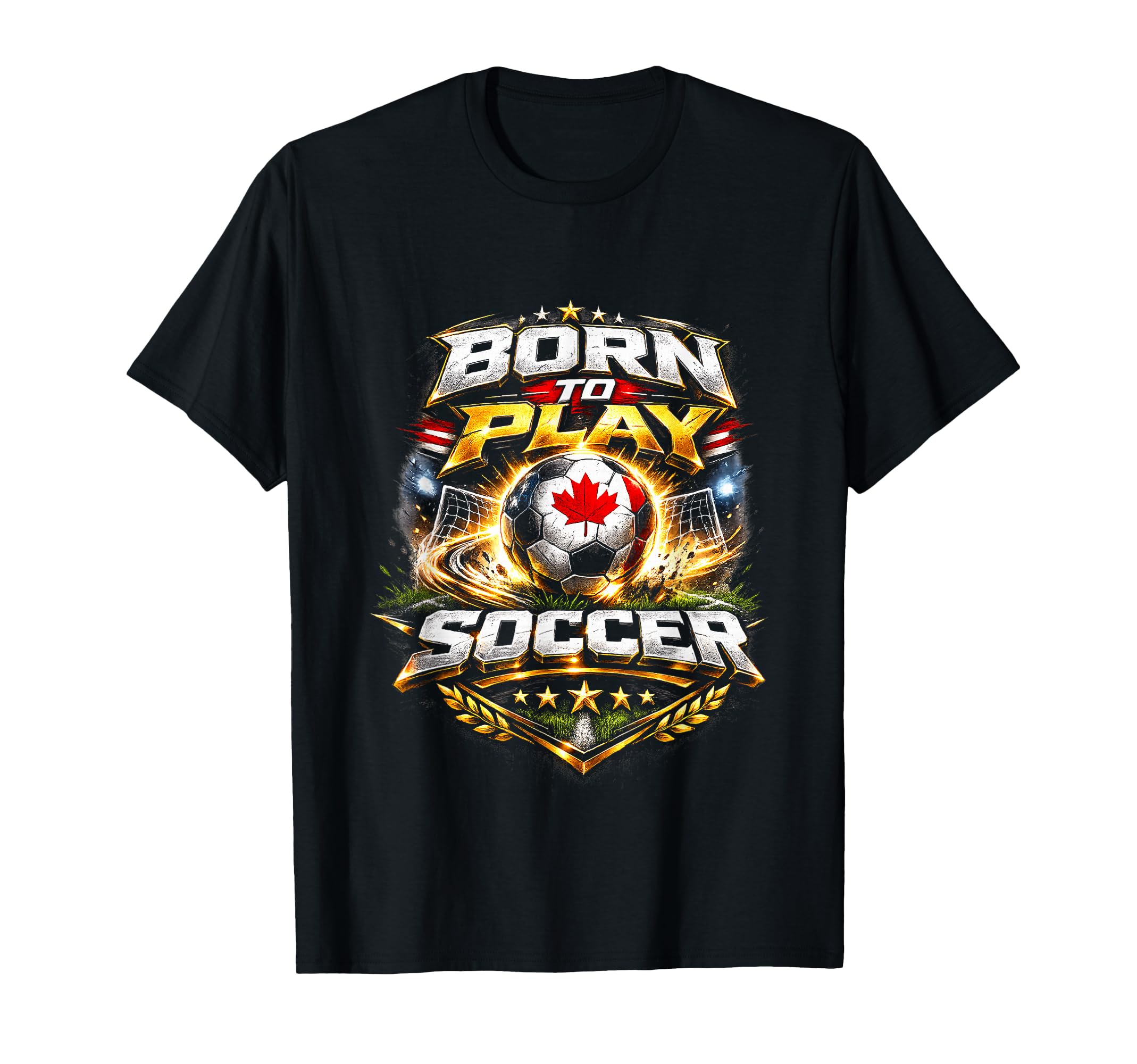 Born To Play Soccer Athlete Motivation T-Shirt - Custom Art Print Unisex - T-Shirt, Sweatshirt, Hoodie