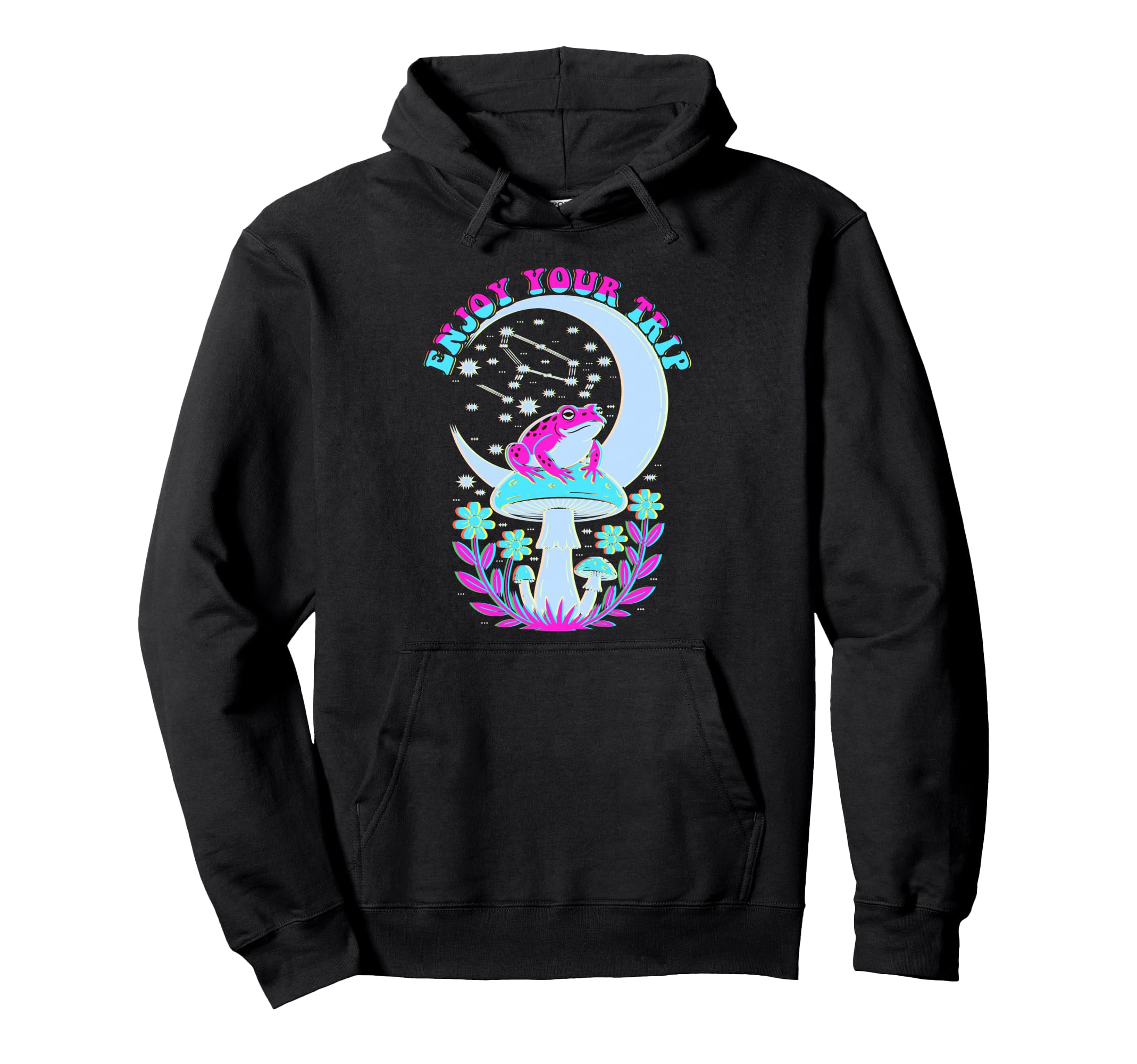 Enjoy Mushrooms Trip Psychedelic Hoodie - Minimalist Print Men Women - T-Shirt, Sweatshirt, Hoodie