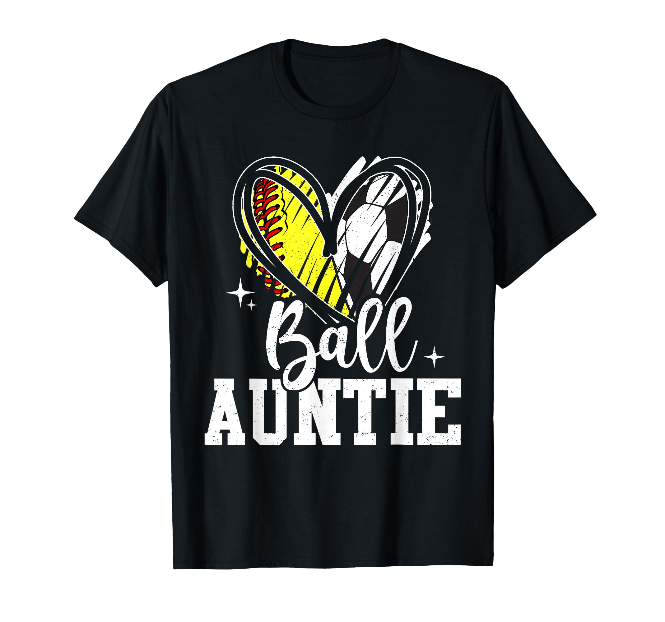 Ball Auntie Softball Soccer Ball Aunt T-Shirt - Novelty Apparel Men Women - T-Shirt, Sweatshirt, Hoodie
