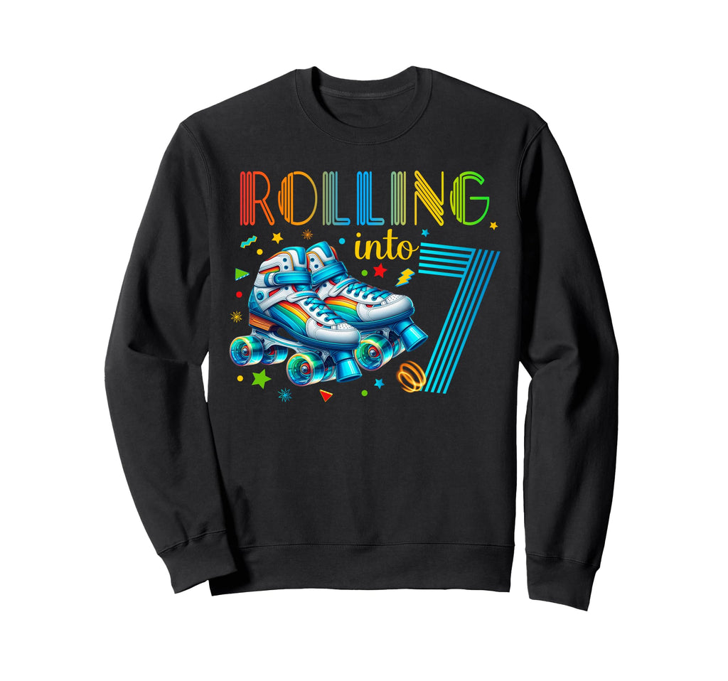 Roller Skates Birthday Party Sweatshirt - Casual Everyday Wear Men Women - T-Shirt, Sweatshirt, Hoodie