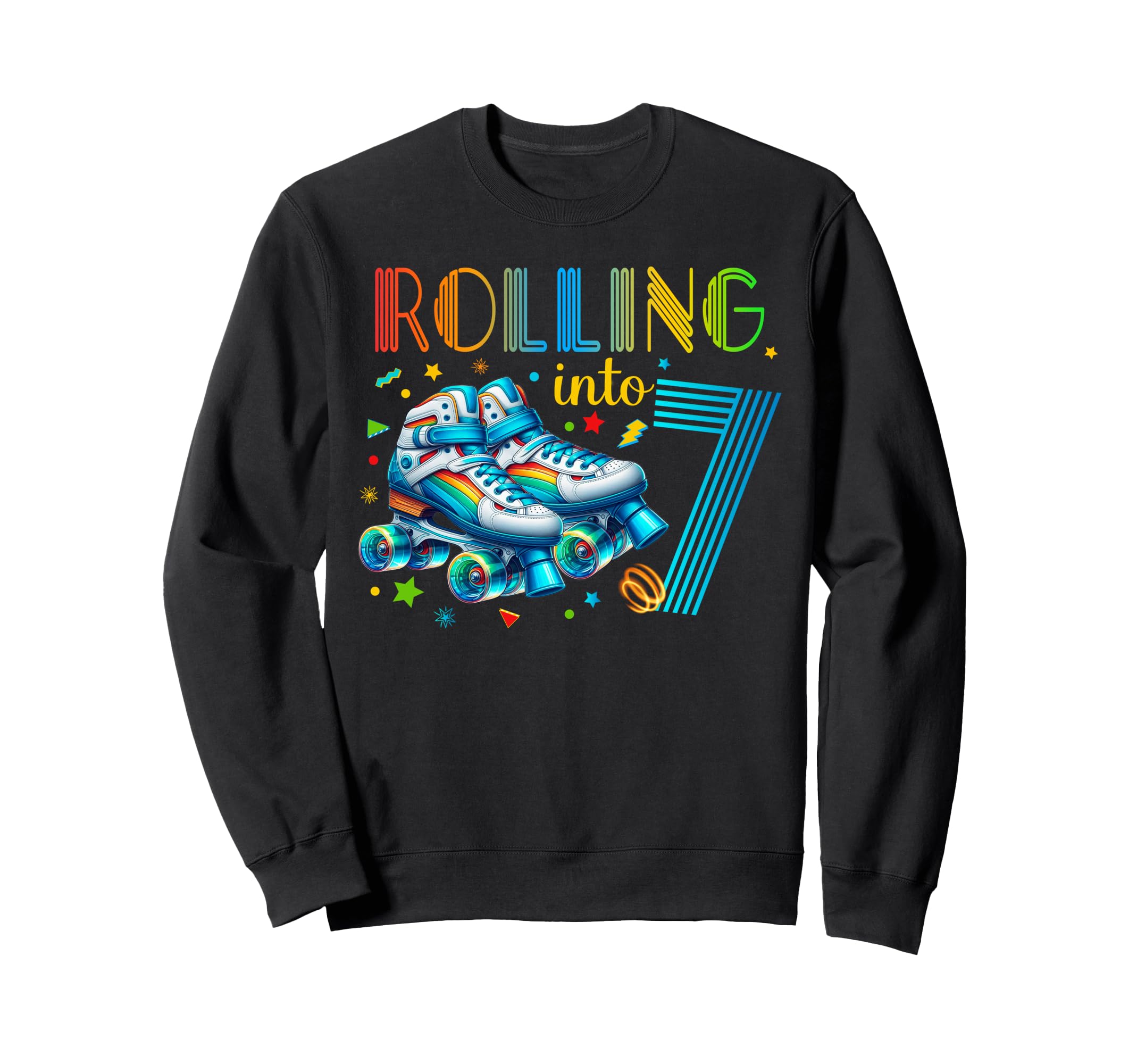 Roller Skates Birthday Party Sweatshirt - Casual Everyday Wear Men Women - T-Shirt, Sweatshirt, Hoodie