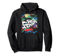 Fresh Hip Hop 80S 90S Old School Camo Hoodie - Fun Novelty Design Unisex - T-Shirt, Sweatshirt, Hoodie