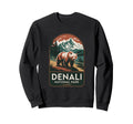Denali National Park Grizzly Bear Sweatshirt - Minimalist Print Unisex - T-Shirt, Sweatshirt, Hoodie
