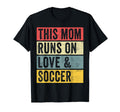 This Mom Runs Love And Soccer Funny T-Shirt - Minimalist Print for Adults - T-Shirt, Sweatshirt, Hoodie