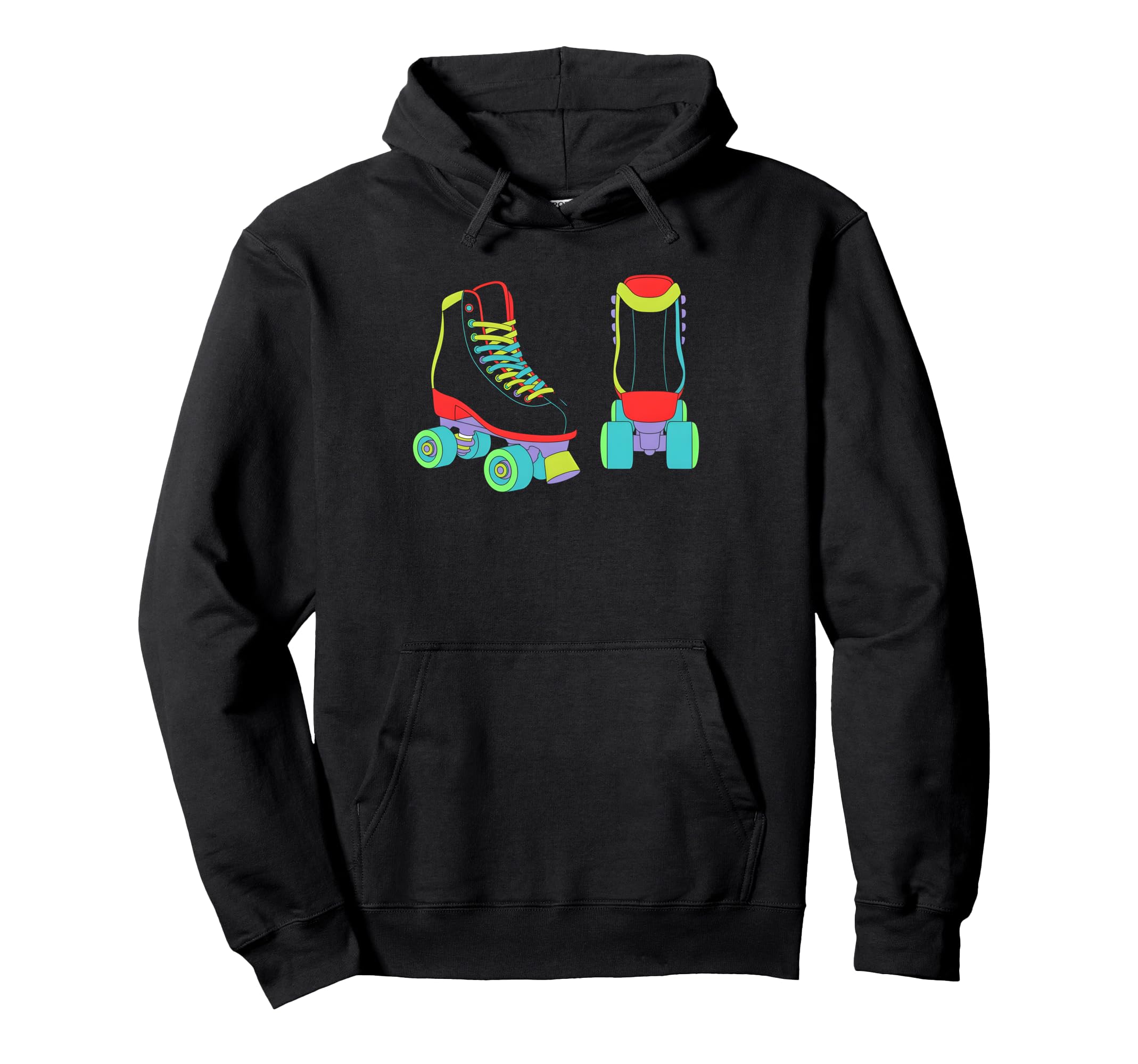 Roller Skate Shoes Colorful Roller Hoodie - Novelty Apparel for Adults - T-Shirt, Sweatshirt, Hoodie
