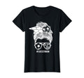 Soccer Mom Messy Bun Hair Soccer T-Shirt - Aesthetic Graphic for Adults - T-Shirt, Sweatshirt, Hoodie