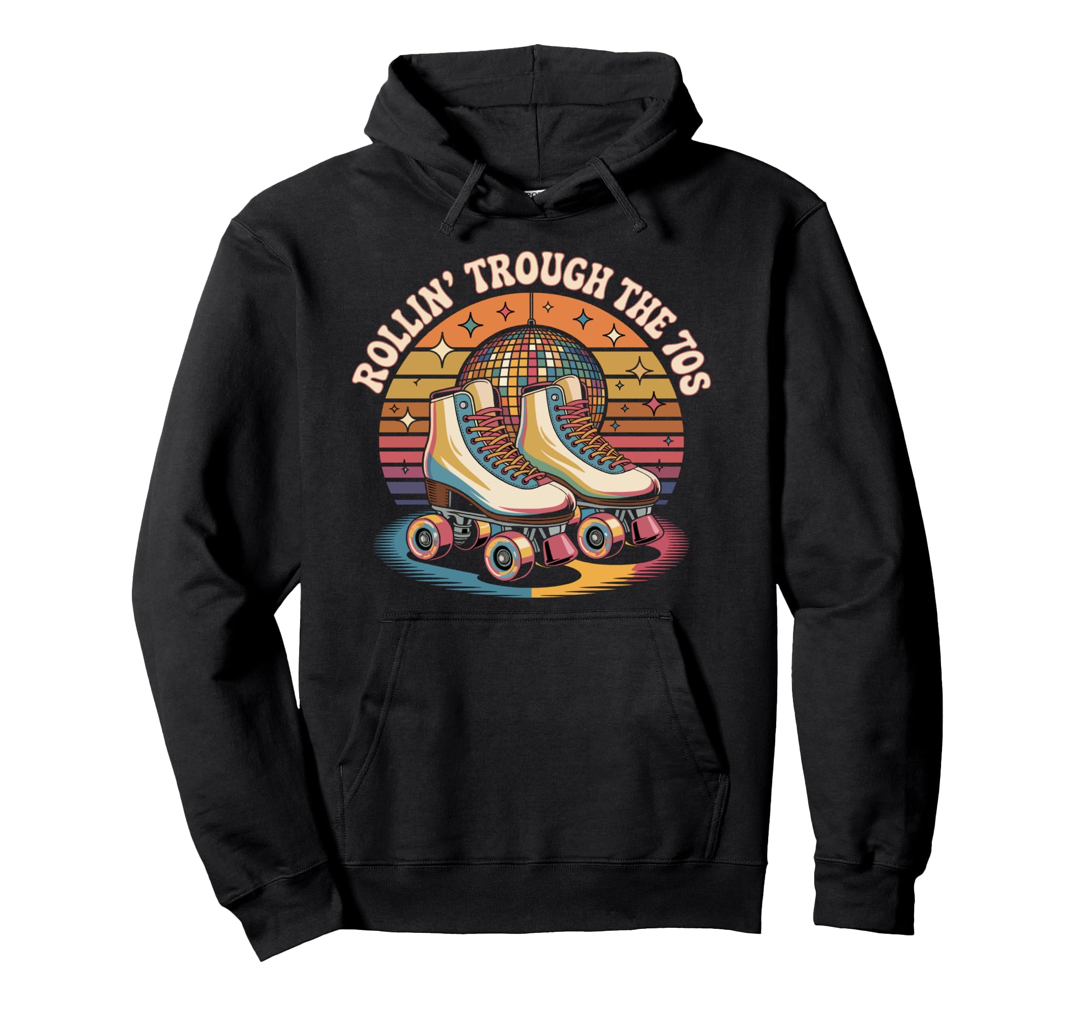 Roller Skate Roller Skating 70S Hoodie - Custom Art Print Men Women - T-Shirt, Sweatshirt, Hoodie