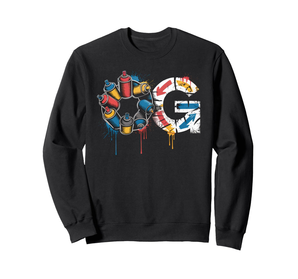 Old School Og Hip Hop Vinyl Cds Tapes Sweatshirt - Trendy Graphic Unisex - T-Shirt, Sweatshirt, Hoodie