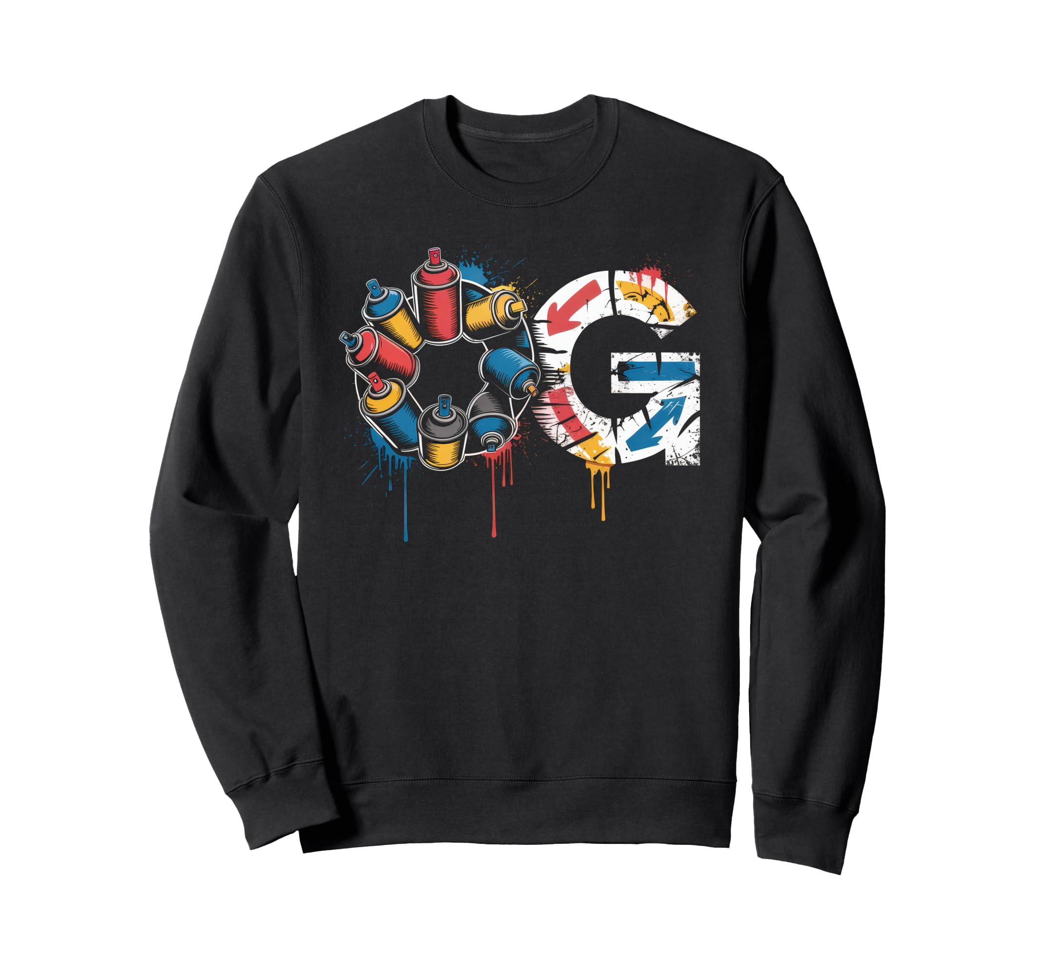 Old School Og Hip Hop Vinyl Cds Tapes Sweatshirt - Trendy Graphic Unisex - T-Shirt, Sweatshirt, Hoodie