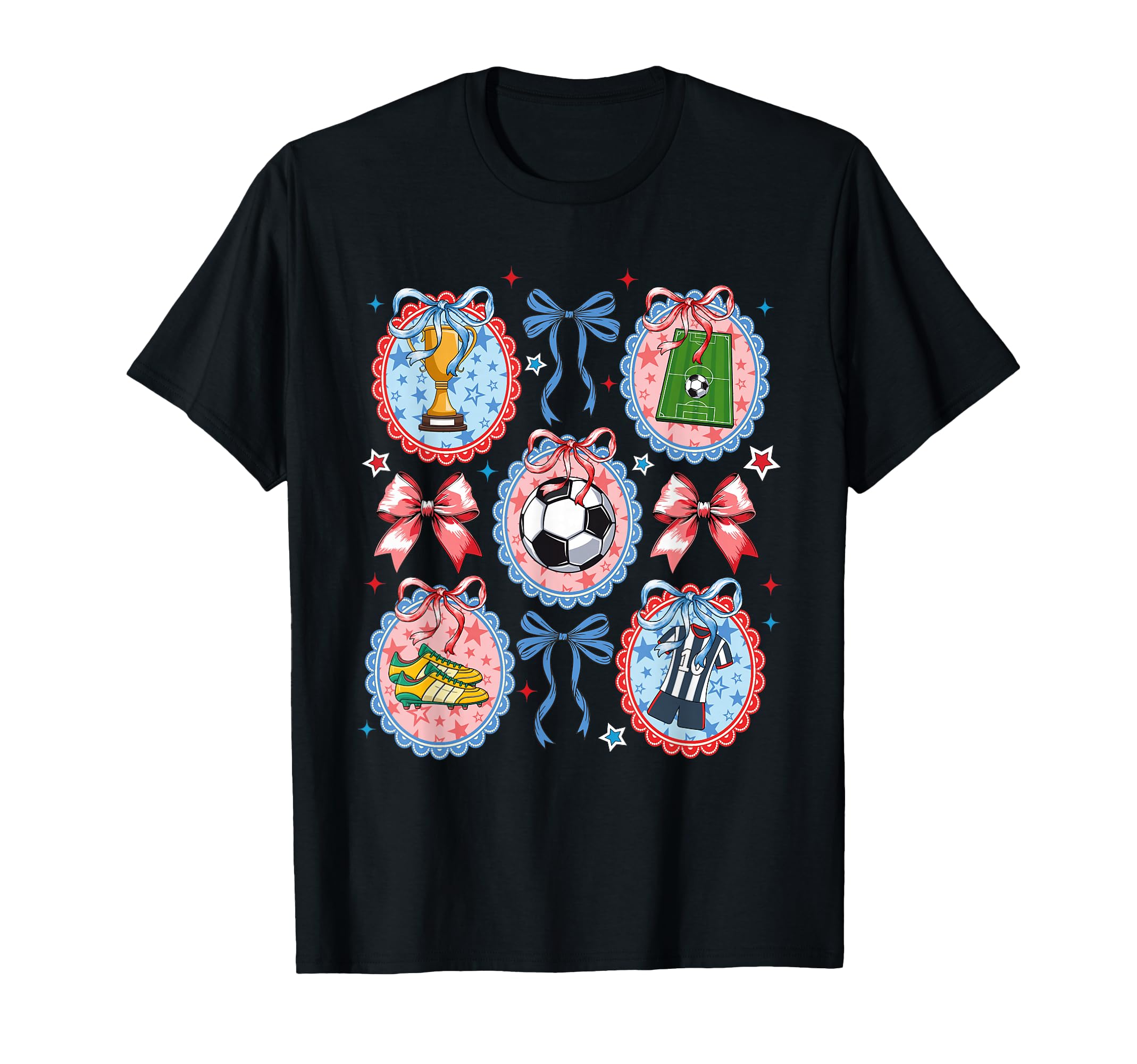 Soccer Bow Lace Soccer Lovers Funny T-Shirt - Novelty Apparel Unisex - T-Shirt, Sweatshirt, Hoodie