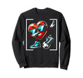 Heart Dabbing Football Soccer Sweatshirt - Novelty Apparel Men Women - T-Shirt, Sweatshirt, Hoodie