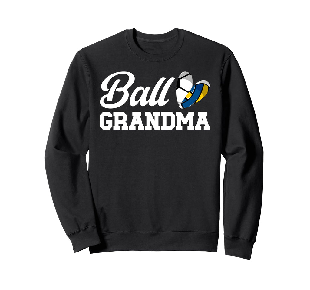 Ball Grandma Heart Volleyball Sweatshirt - Fun Novelty Design for Adults - T-Shirt, Sweatshirt, Hoodie