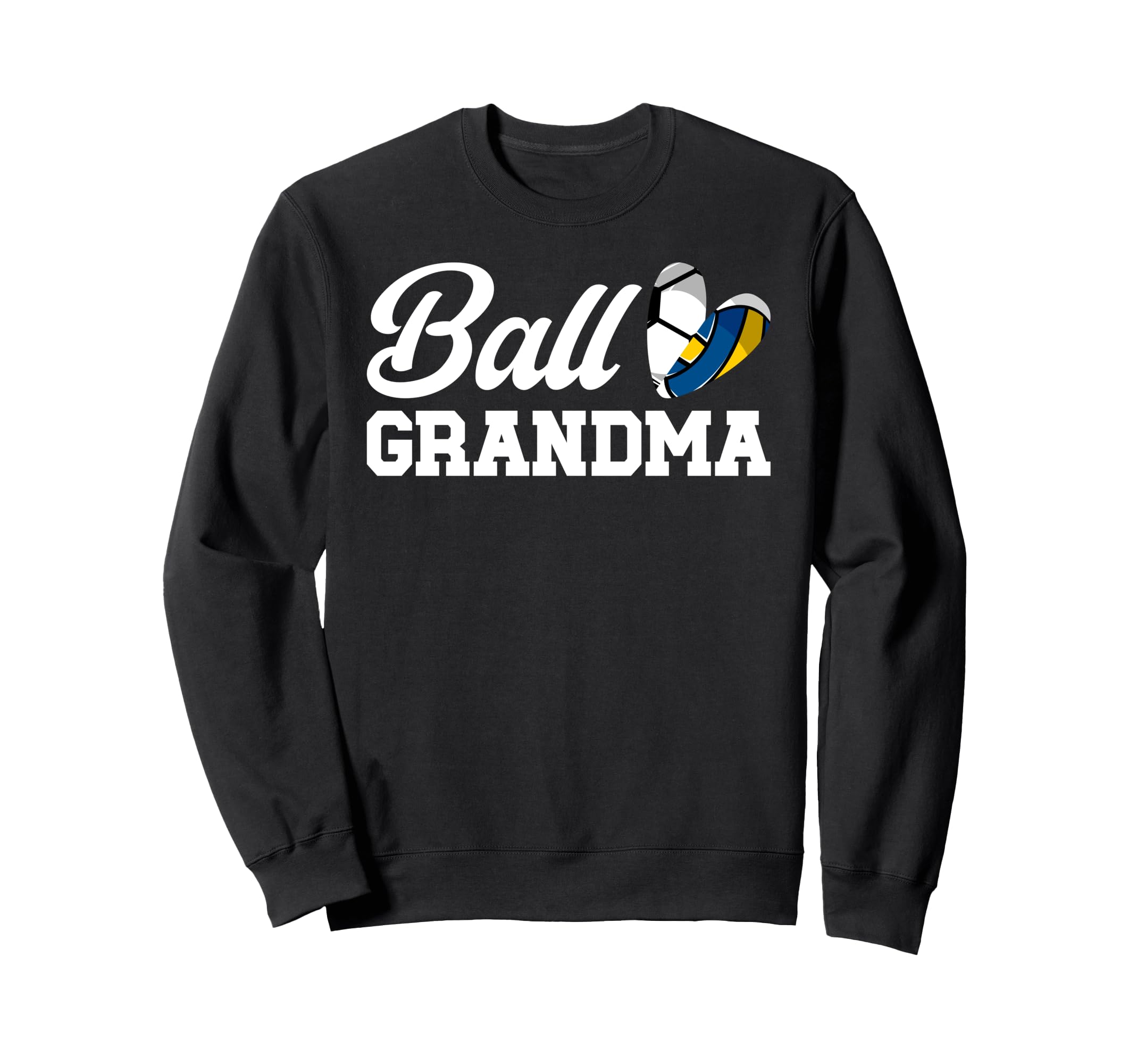 Ball Grandma Heart Volleyball Sweatshirt - Fun Novelty Design for Adults - T-Shirt, Sweatshirt, Hoodie