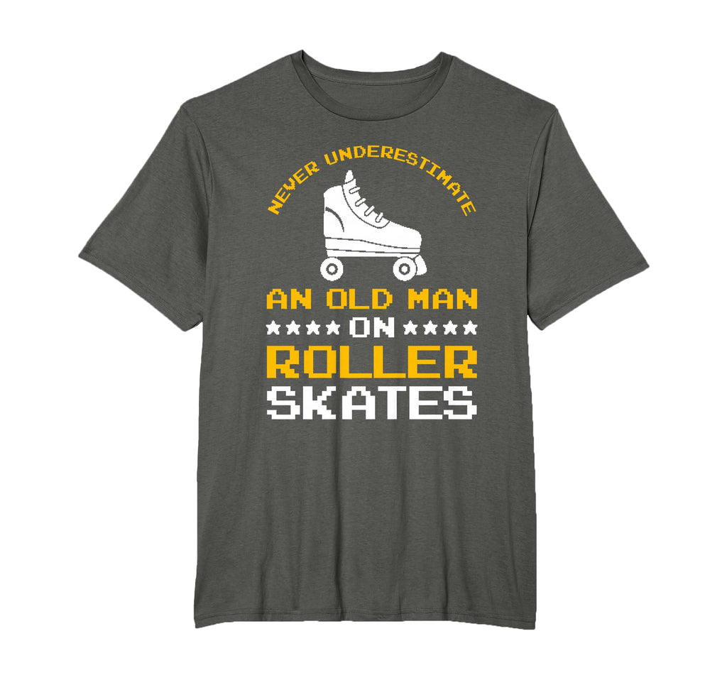 Roller Skater Grandpa Old Roller Skates T-Shirt - Trendy Graphic Men Women - T-Shirt, Sweatshirt, Hoodie