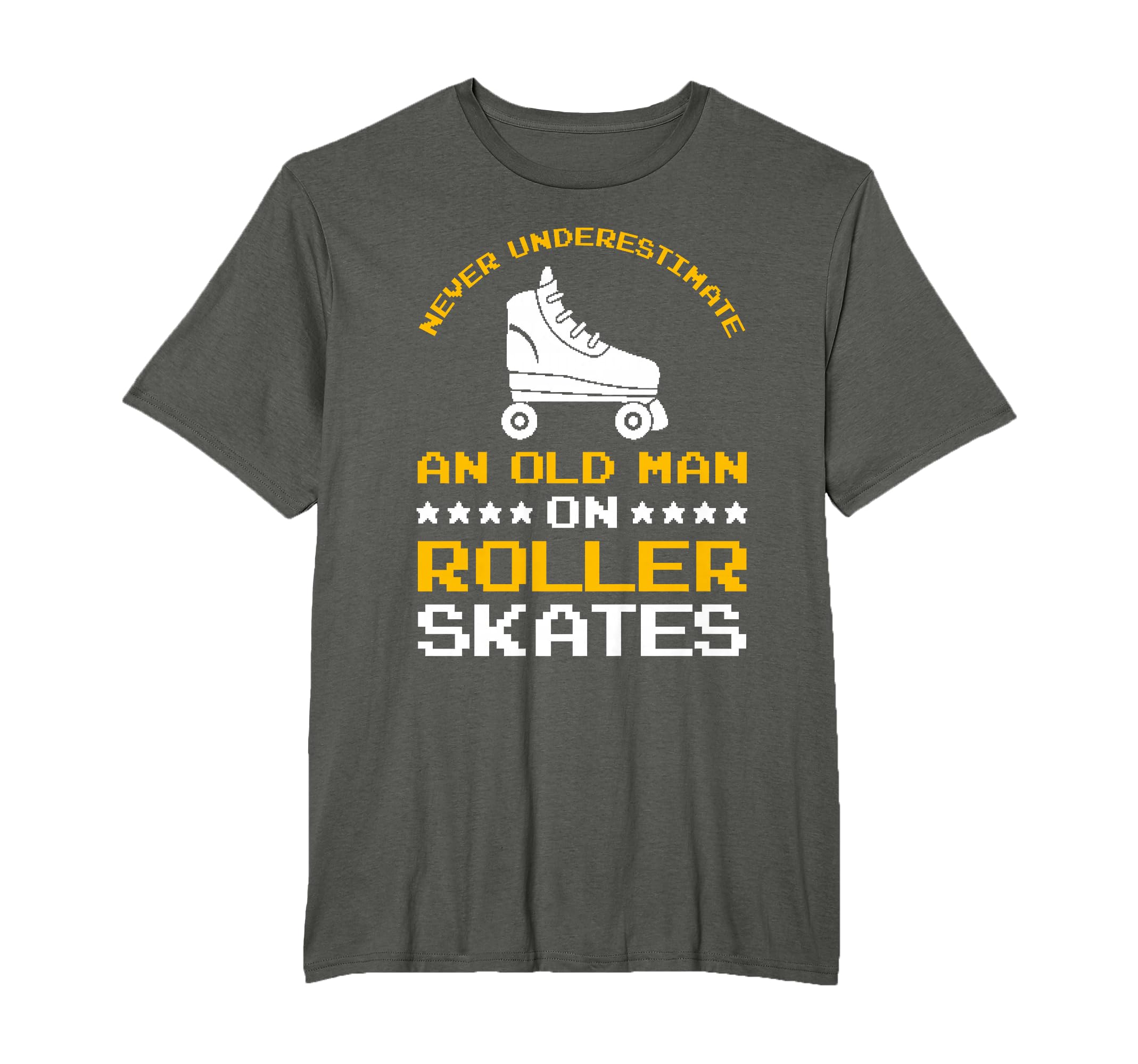 Roller Skater Grandpa Old Roller Skates T-Shirt - Trendy Graphic Men Women - T-Shirt, Sweatshirt, Hoodie