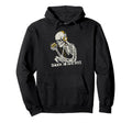 Stuck 80S Funny Skeleton Cassette Tape Hoodie - Casual Everyday Wear Unisex - T-Shirt, Sweatshirt, Hoodie