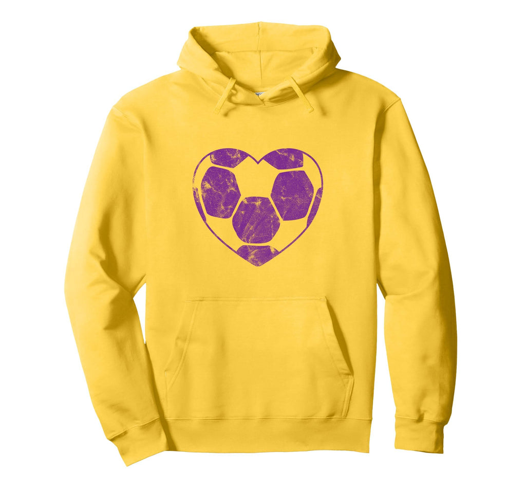 Purple Soccer Ball Mom Fan Simple Hoodie - Fun Novelty Design for Adults - T-Shirt, Sweatshirt, Hoodie