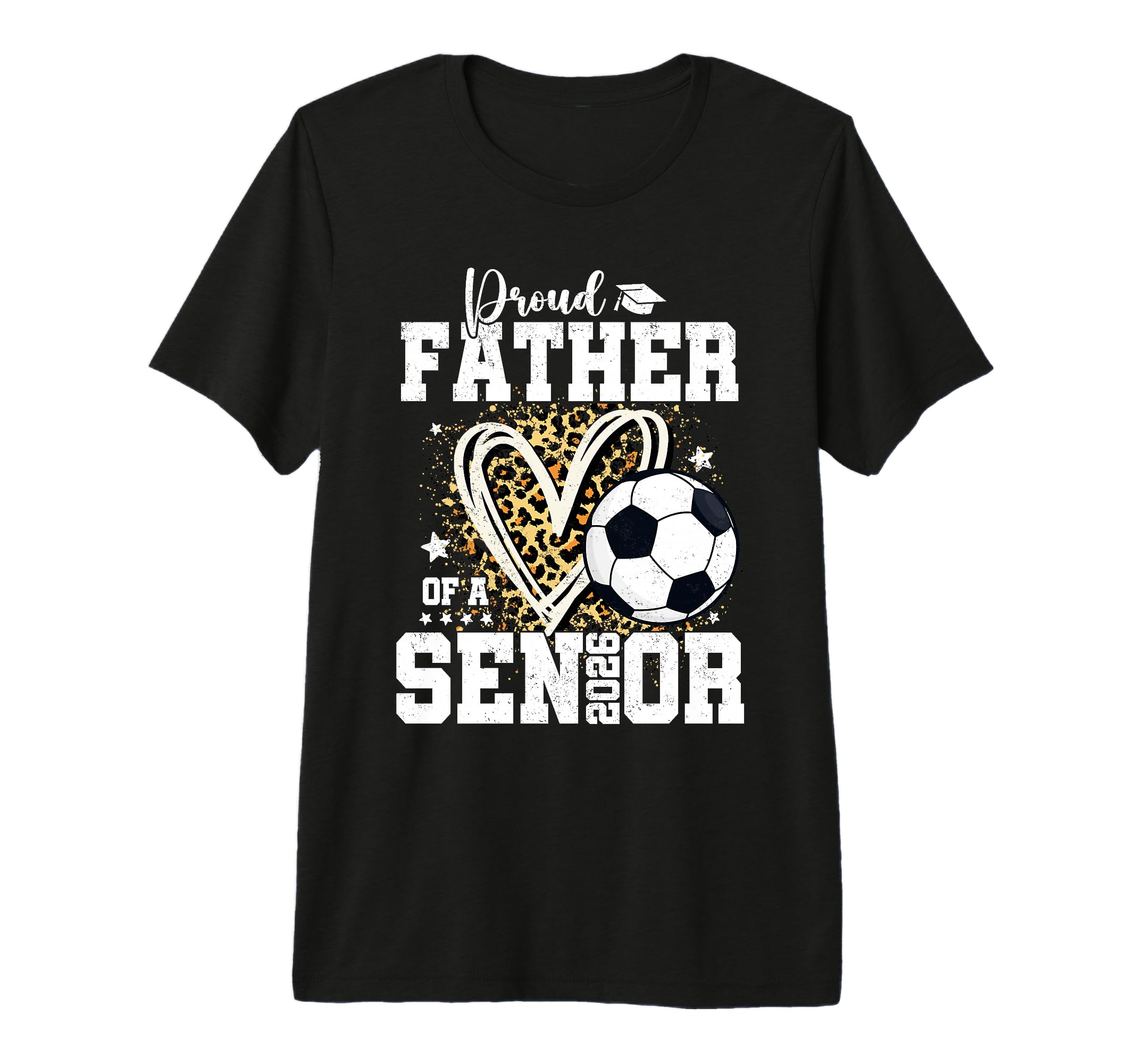 Proud Father 2026 Senior Soccer T-Shirt - Minimalist Print Men Women - T-Shirt, Sweatshirt, Hoodie