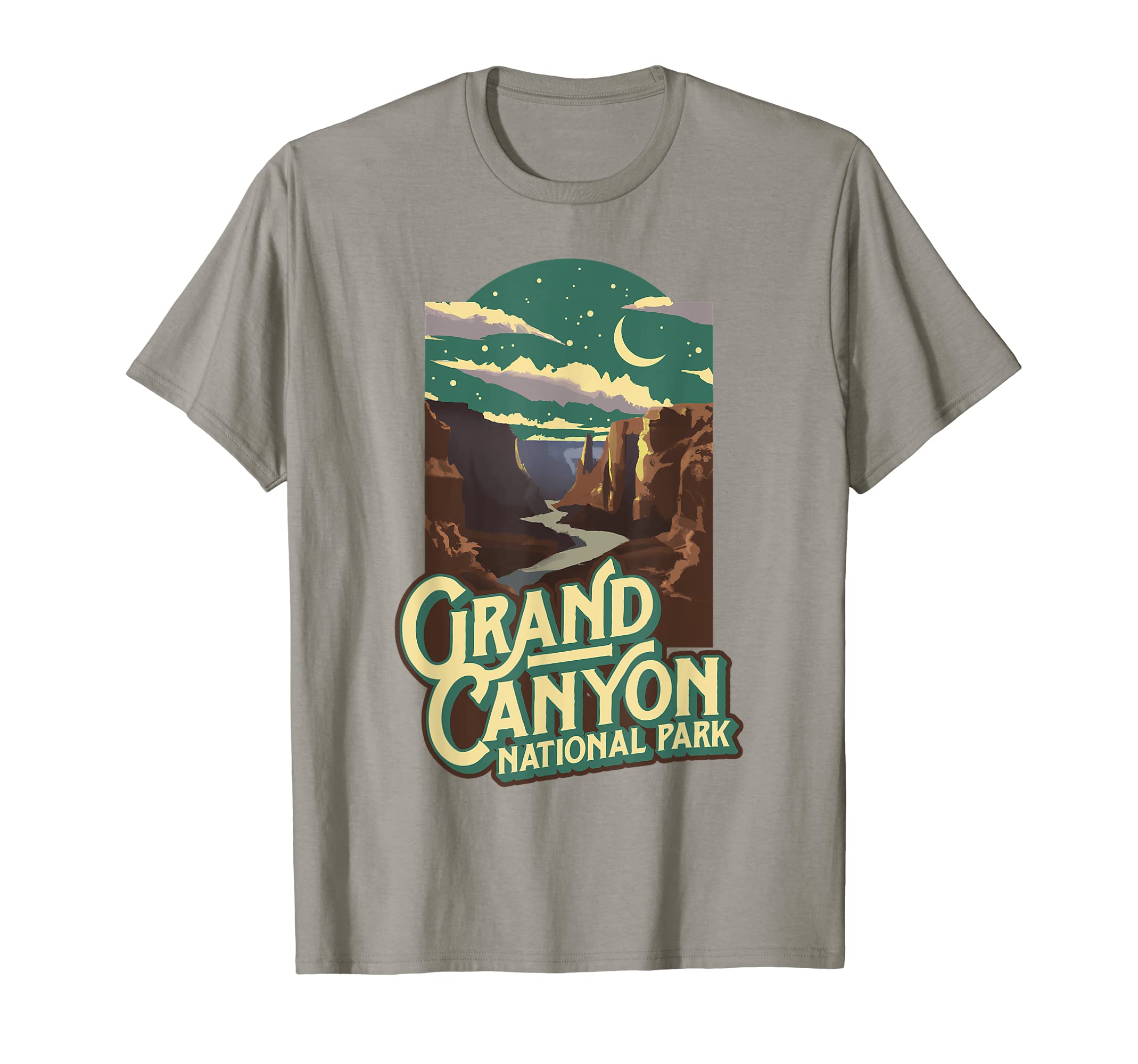 Grand Canyon National Park Night Wpa T-Shirt - Streetwear Style Men Women - T-Shirt, Sweatshirt, Hoodie