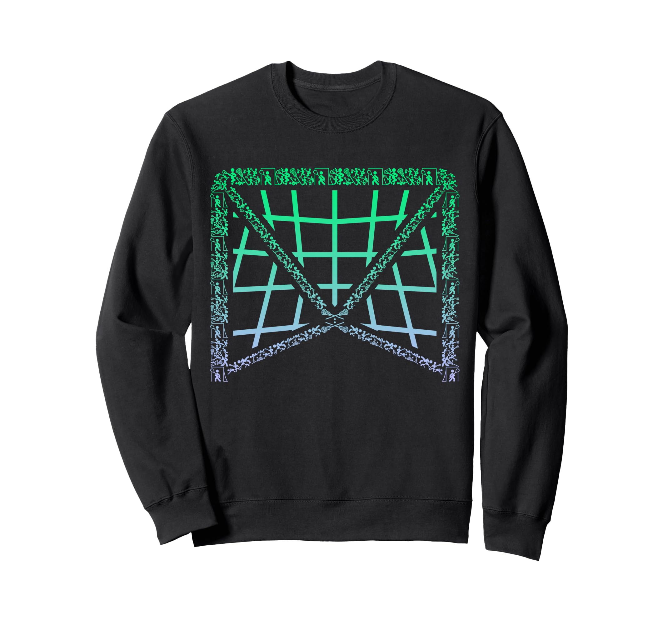 Lacrosse Goal Stuff Lax Goalkeeper Sweatshirt - Minimalist Print Men Women - T-Shirt, Sweatshirt, Hoodie