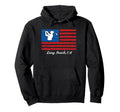 4Th July Long Beach California American Hoodie - Unique Graphic Unisex - T-Shirt, Sweatshirt, Hoodie