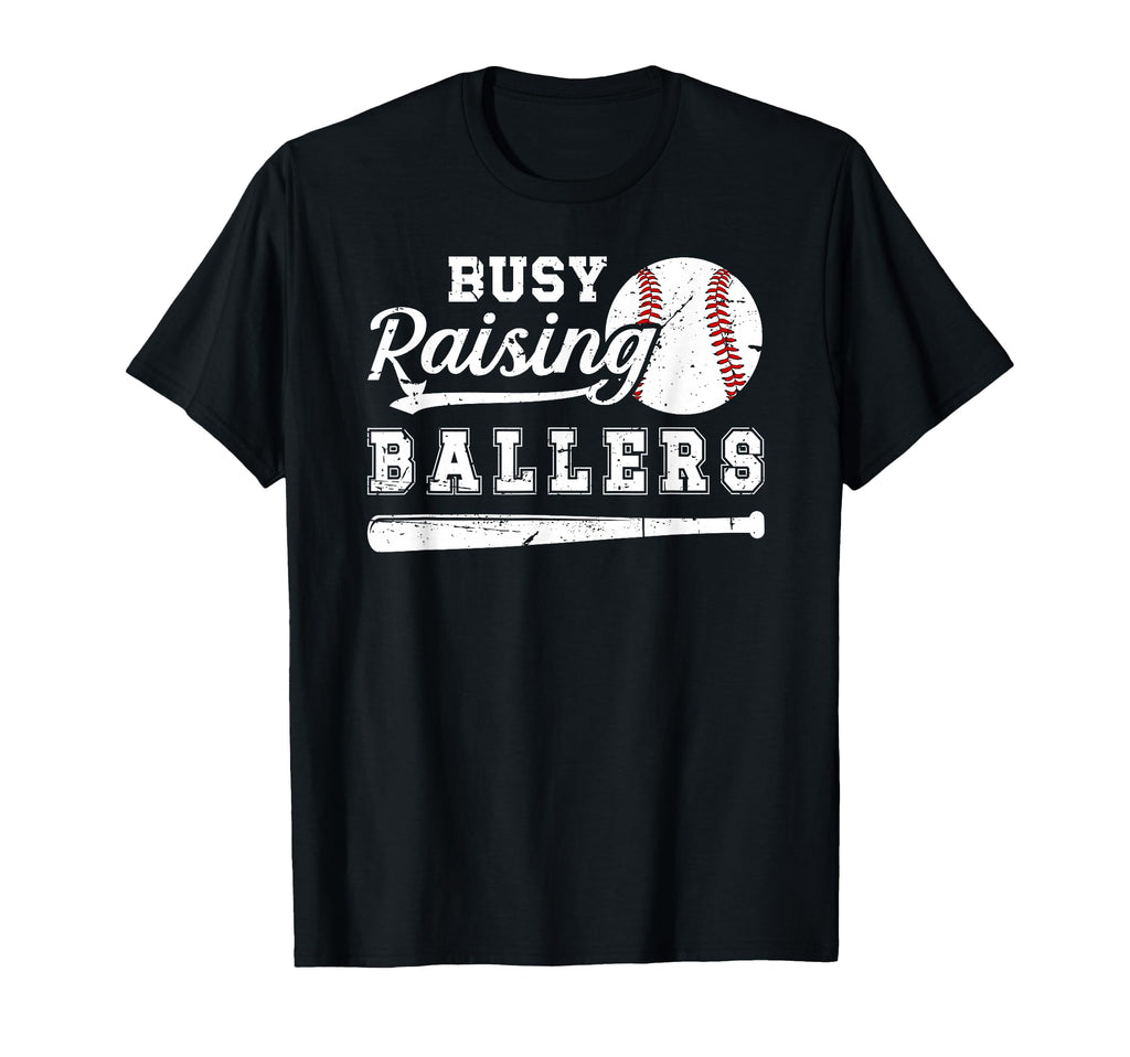 Busy Raising Ballers Baseball Dad T-Shirt - Unique Graphic for Adults - T-Shirt, Sweatshirt, Hoodie