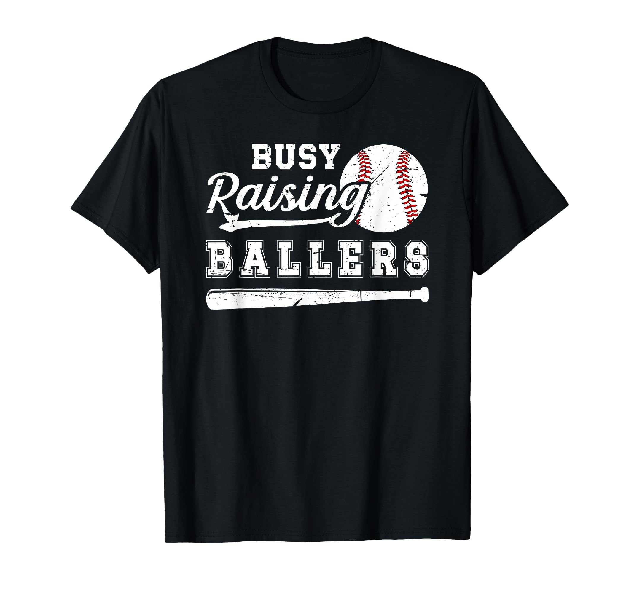 Busy Raising Ballers Baseball Dad T-Shirt - Unique Graphic for Adults - T-Shirt, Sweatshirt, Hoodie