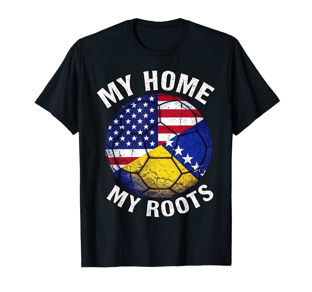 Proud Bosnia Roots And American Sweatshirt - Novelty Apparel Men Women - T-Shirt, Sweatshirt, Hoodie