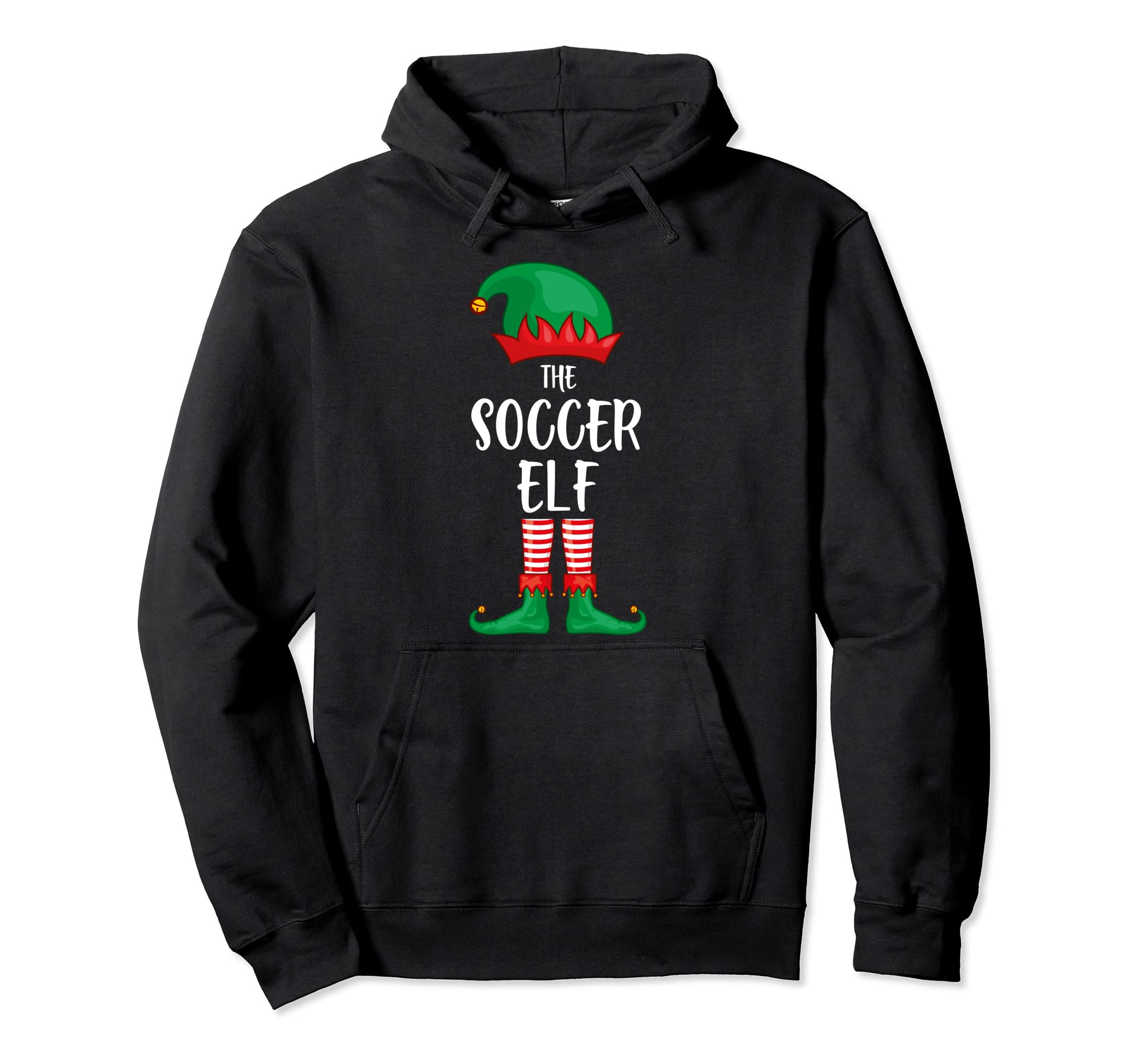 Soccer Elf Party Matching Family Group Hoodie - Novelty Apparel Unisex - T-Shirt, Sweatshirt, Hoodie