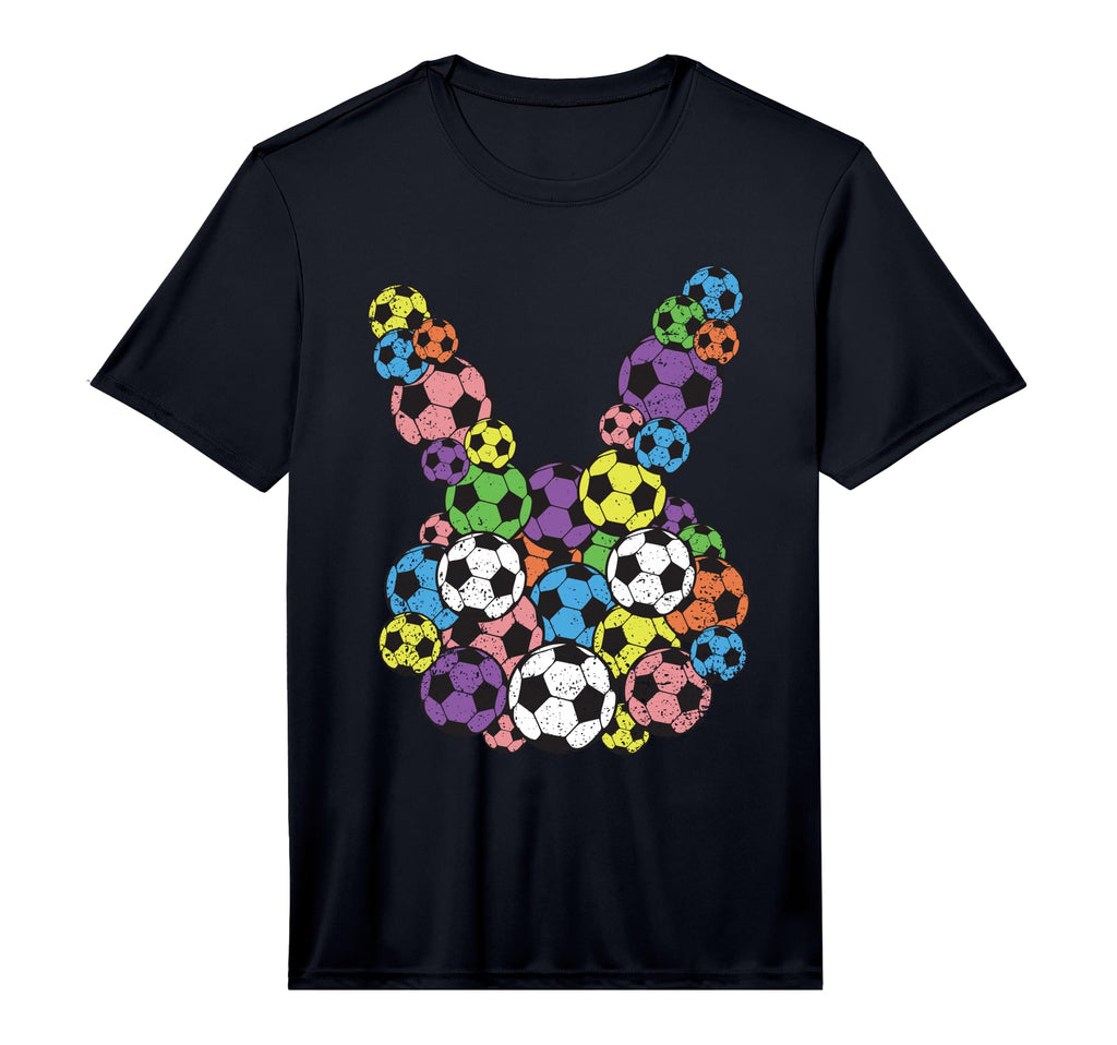 Easter Soccer Lover Bunny Head Ball T-Shirt - Novelty Apparel for Adults - T-Shirt, Sweatshirt, Hoodie