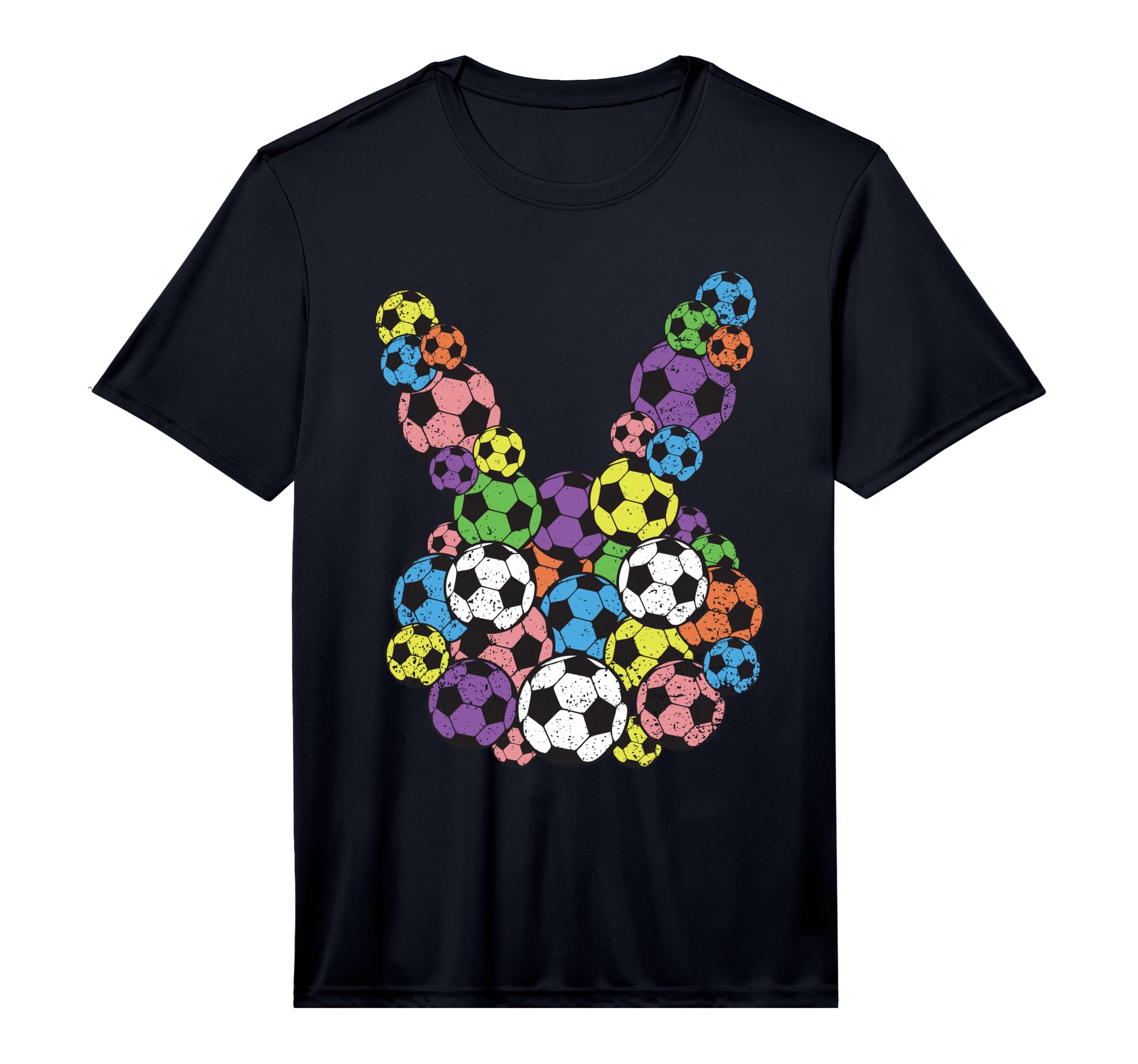 Easter Soccer Lover Bunny Head Ball T-Shirt - Novelty Apparel for Adults - T-Shirt, Sweatshirt, Hoodie