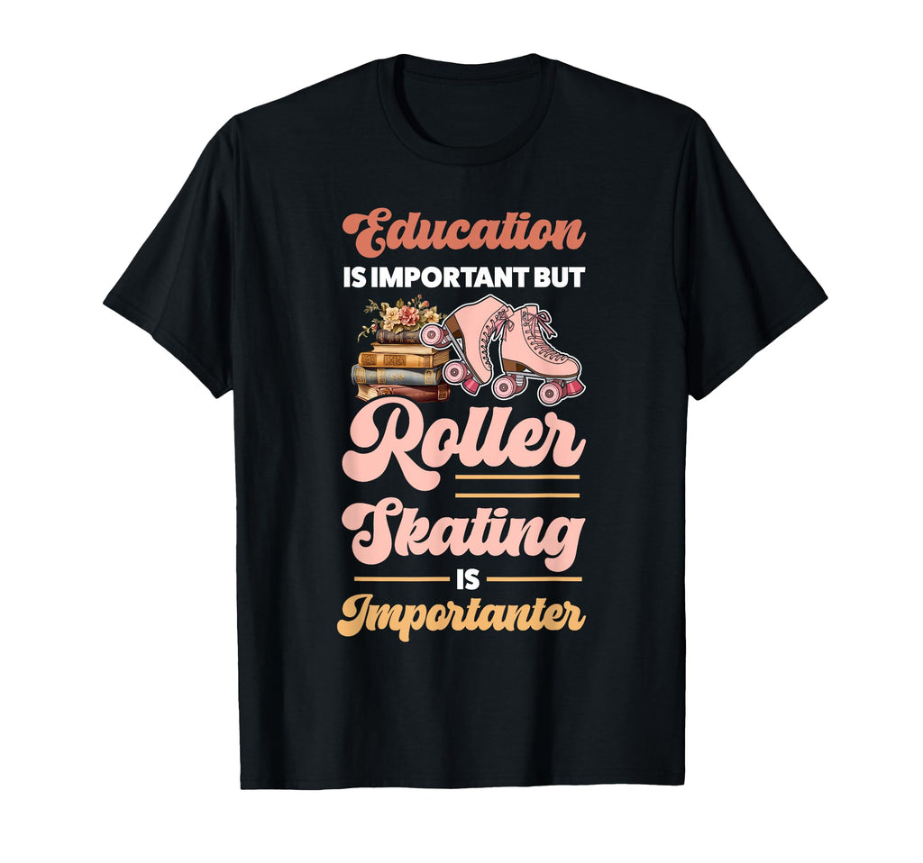 Roller Skating Skate 1970S Education T-Shirt - Custom Art Print for Adults - T-Shirt, Sweatshirt, Hoodie