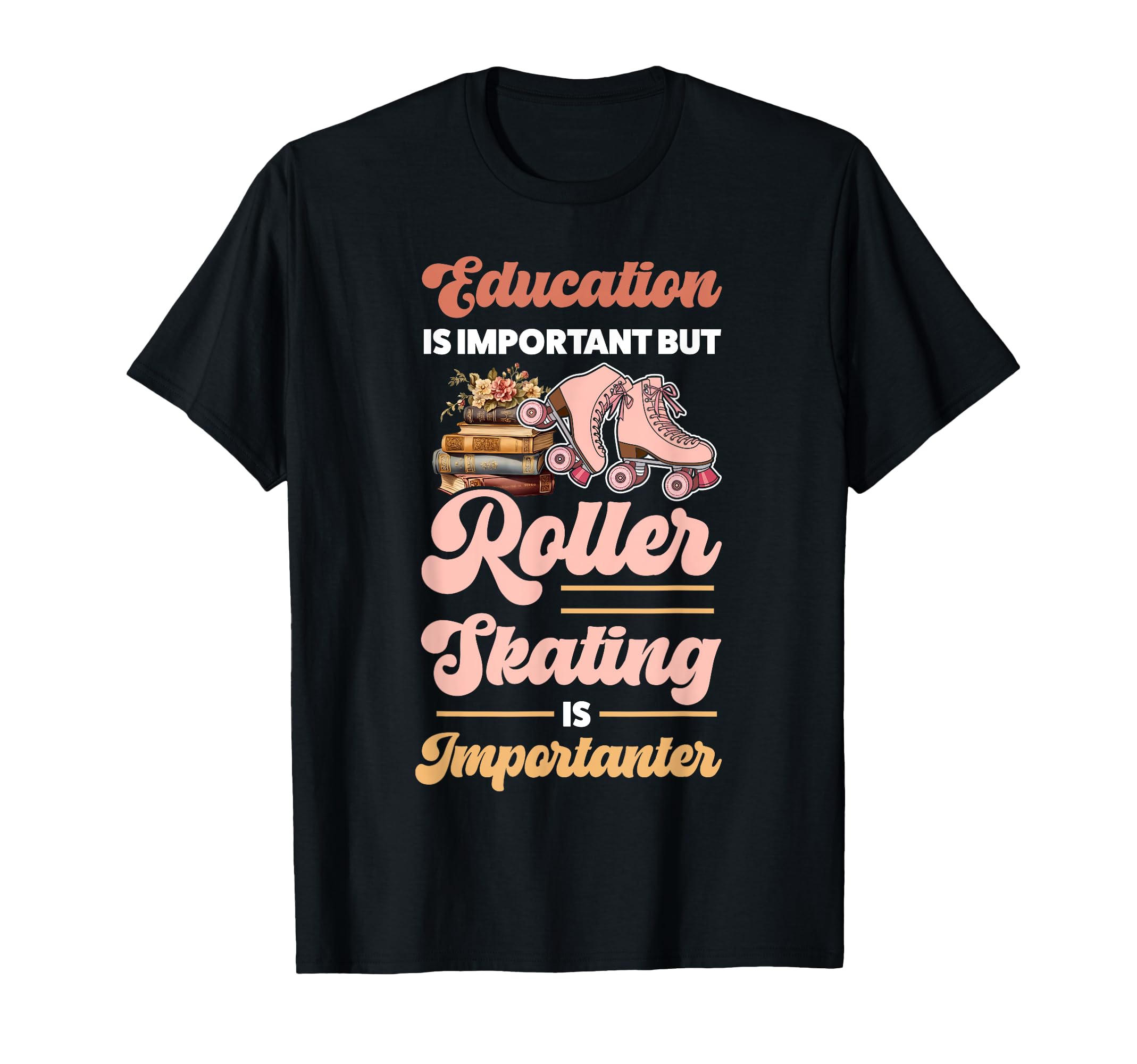 Roller Skating Skate 1970S Education T-Shirt - Custom Art Print for Adults - T-Shirt, Sweatshirt, Hoodie