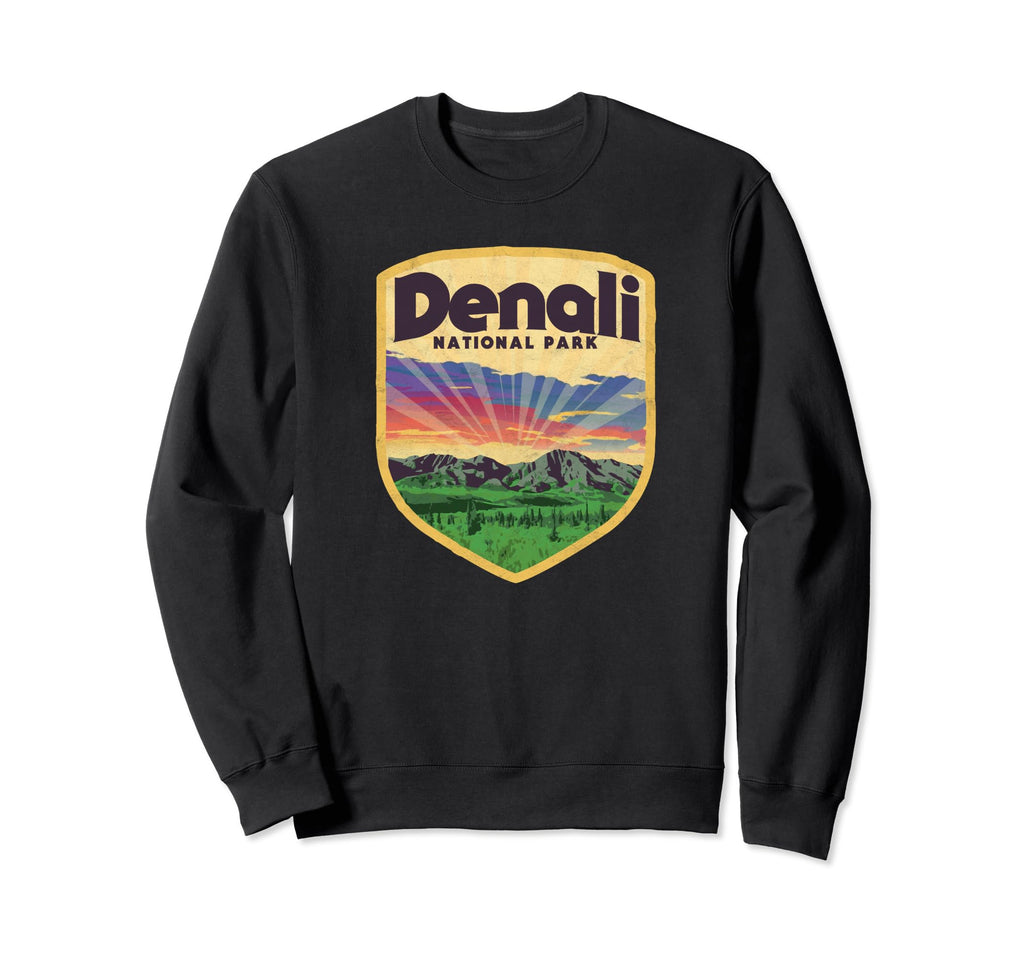 Denali National Park Alaska 80S Sweatshirt - Casual Everyday Wear Unisex - T-Shirt, Sweatshirt, Hoodie