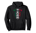 Mexico Sugar Flower Skull Distressed Hoodie - Aesthetic Graphic Unisex - T-Shirt, Sweatshirt, Hoodie