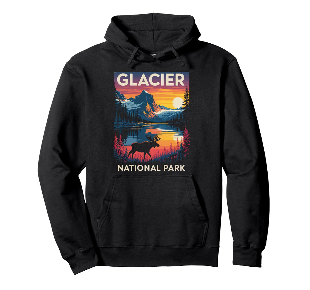 Hiking Camping Montana National Park Hoodie - Streetwear Style Men Women - T-Shirt, Sweatshirt, Hoodie