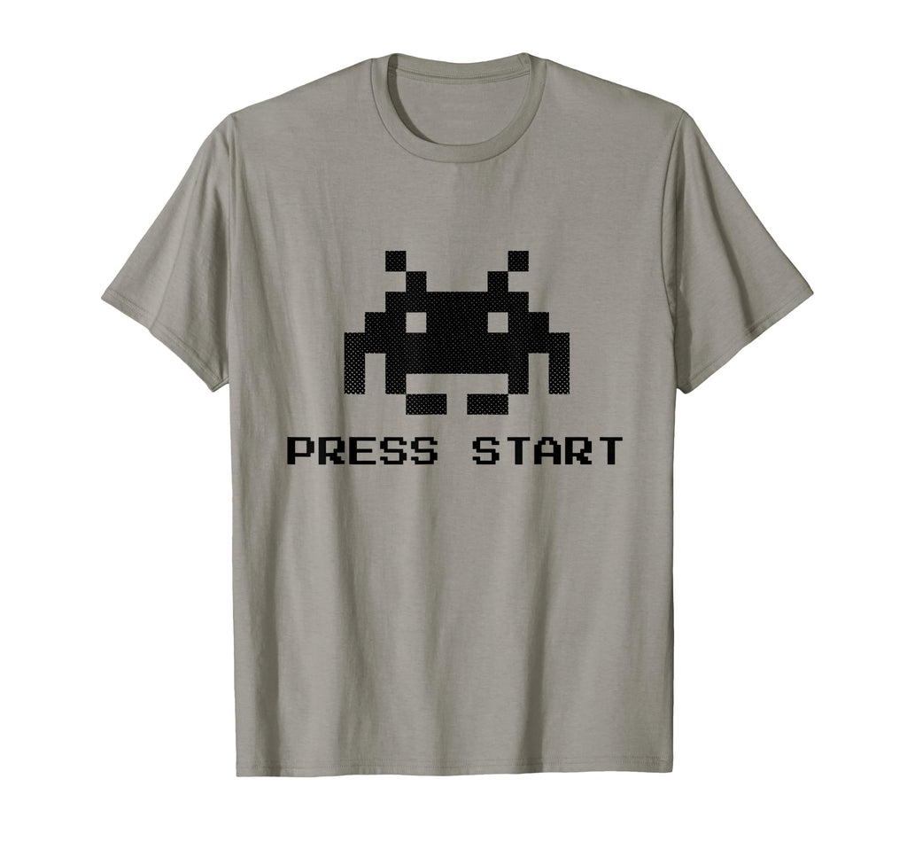 Press Start Arcade Retrogame Gaming T-Shirt - Custom Art Print for Adults - T-Shirt, Sweatshirt, Hoodie