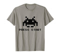 Press Start Arcade Retrogame Gaming T-Shirt - Custom Art Print for Adults - T-Shirt, Sweatshirt, Hoodie