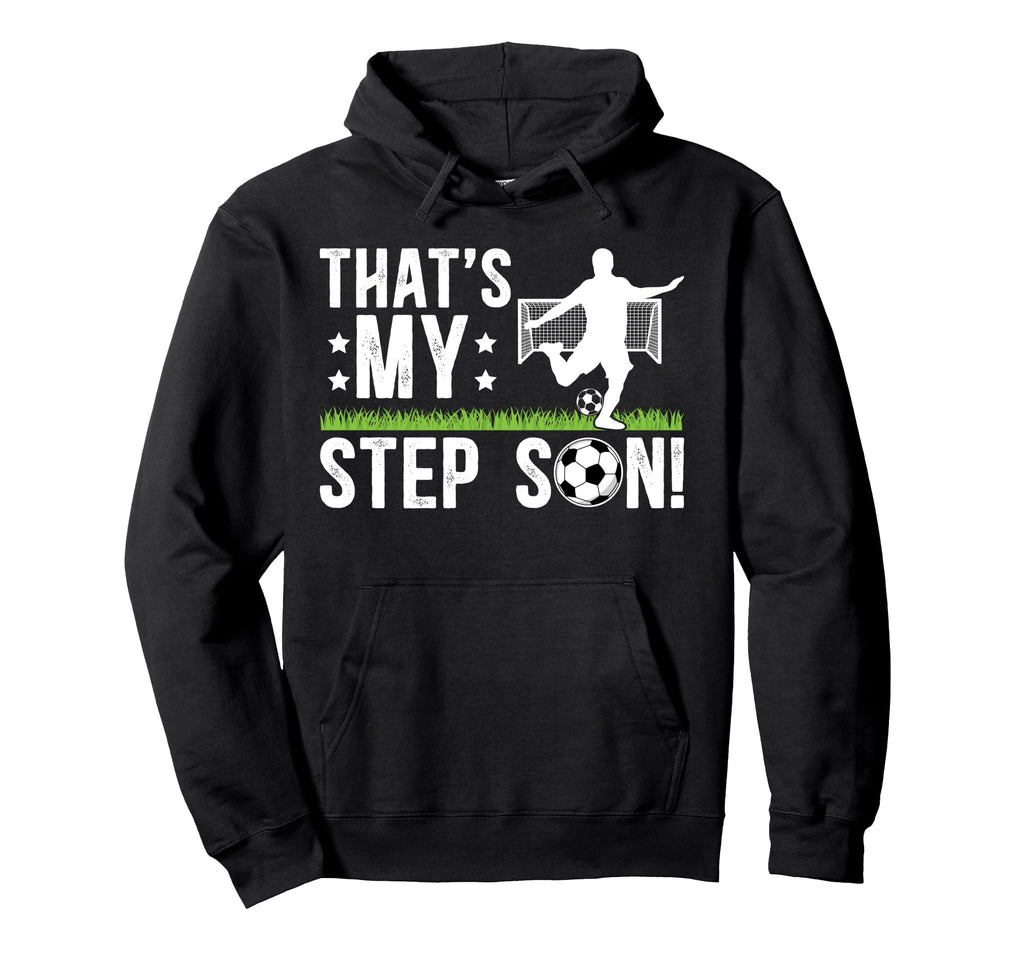 Proud Soccer Step Dad Soccer Player Hoodie - Unique Graphic Unisex - T-Shirt, Sweatshirt, Hoodie