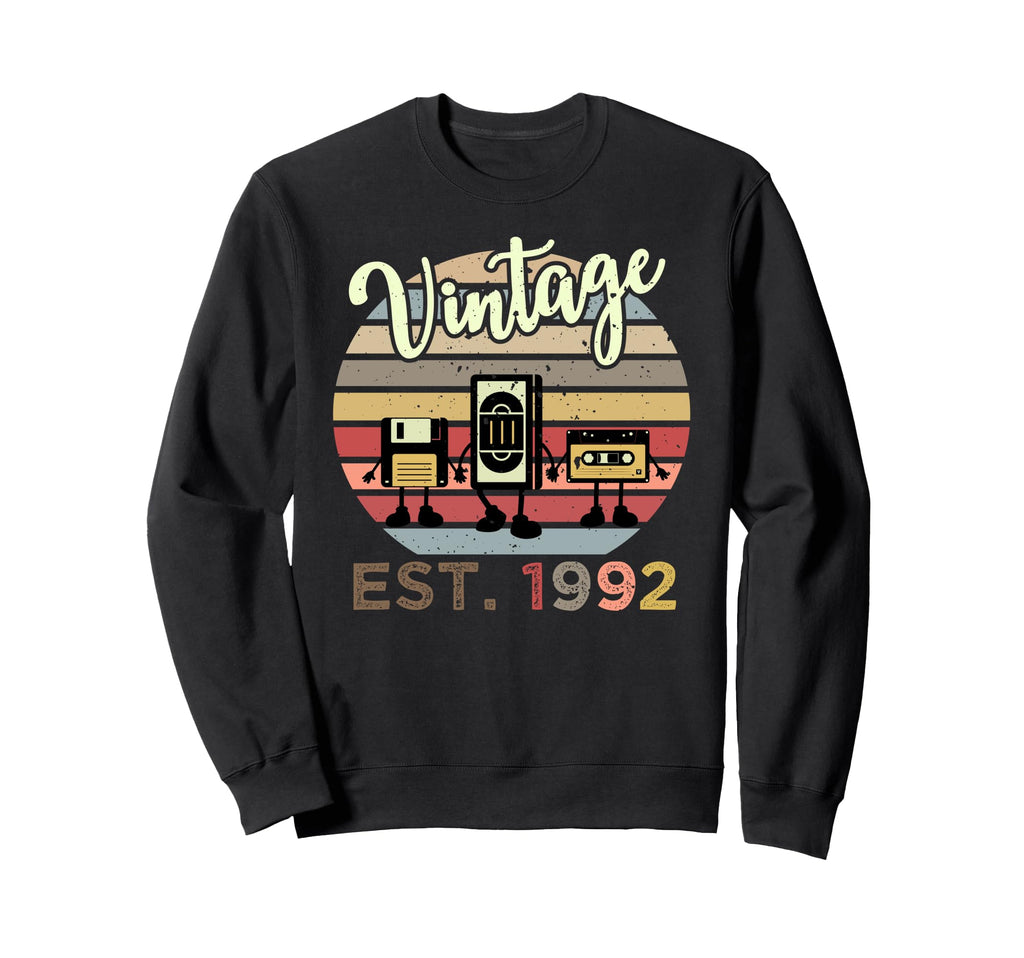 30Th Birthday 30 Years Old Est 1992 Sweatshirt - Aesthetic Graphic Unisex - T-Shirt, Sweatshirt, Hoodie