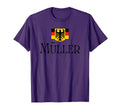 M Ller Surname German Family Name T-Shirt - Trendy Graphic for Adults - T-Shirt, Sweatshirt, Hoodie