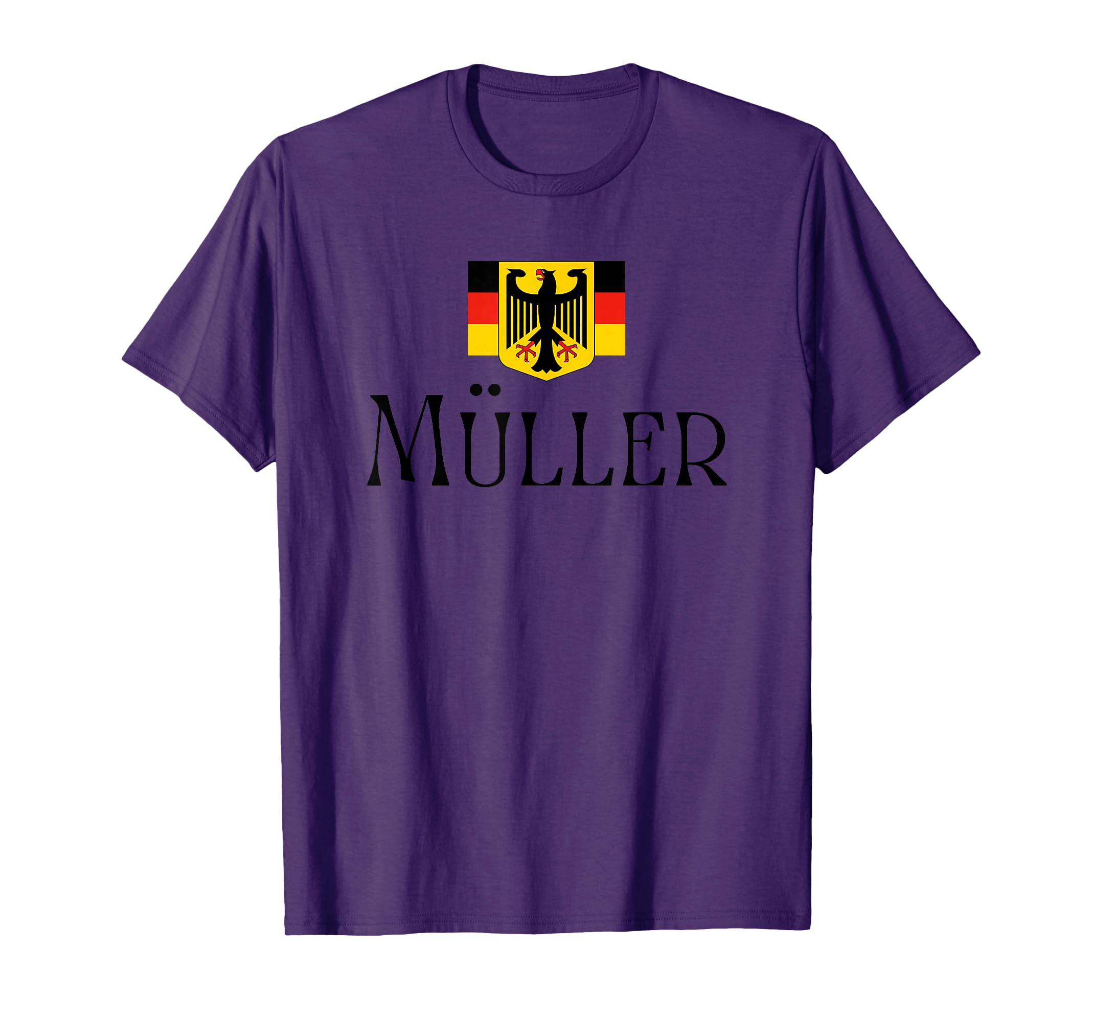 M Ller Surname German Family Name T-Shirt - Trendy Graphic for Adults - T-Shirt, Sweatshirt, Hoodie