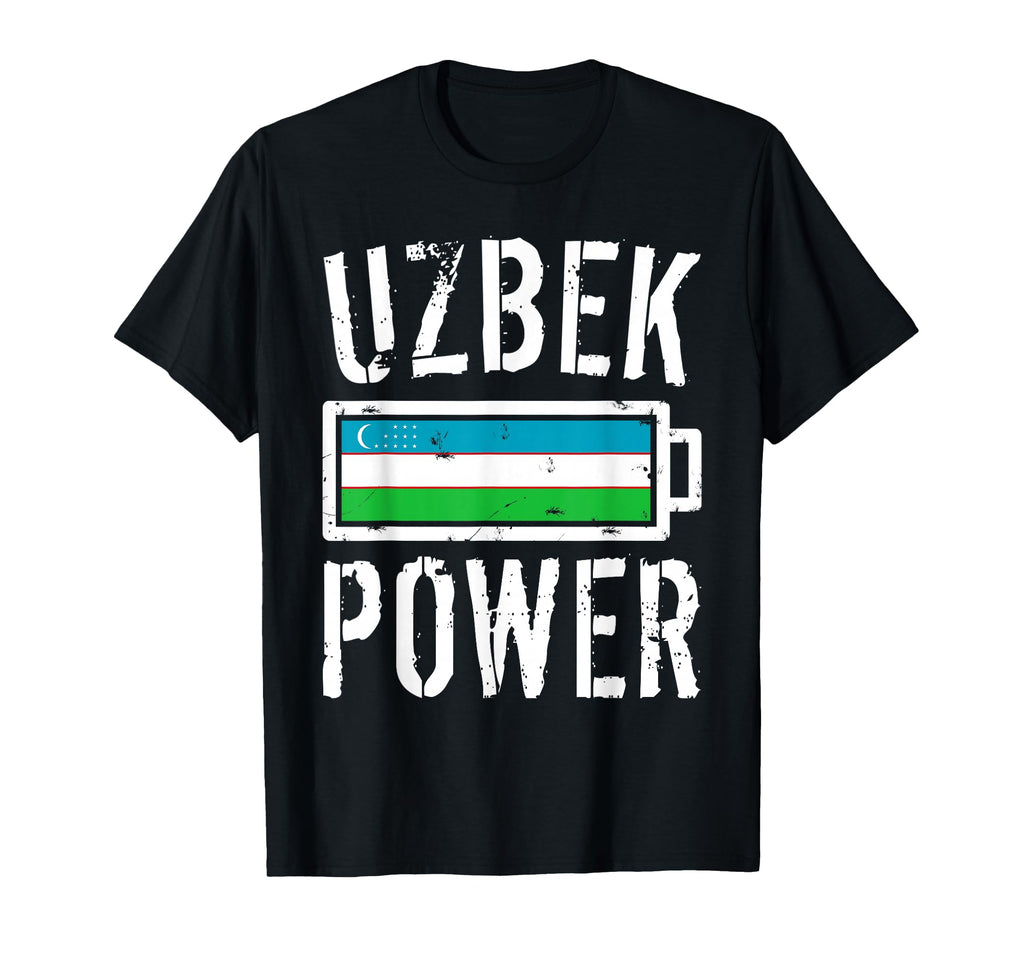 Uzbekistan Flag Uzbek Power T-Shirt - Casual Everyday Wear Men Women - T-Shirt, Sweatshirt, Hoodie