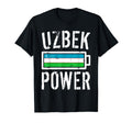 Uzbekistan Flag Uzbek Power T-Shirt - Casual Everyday Wear Men Women - T-Shirt, Sweatshirt, Hoodie