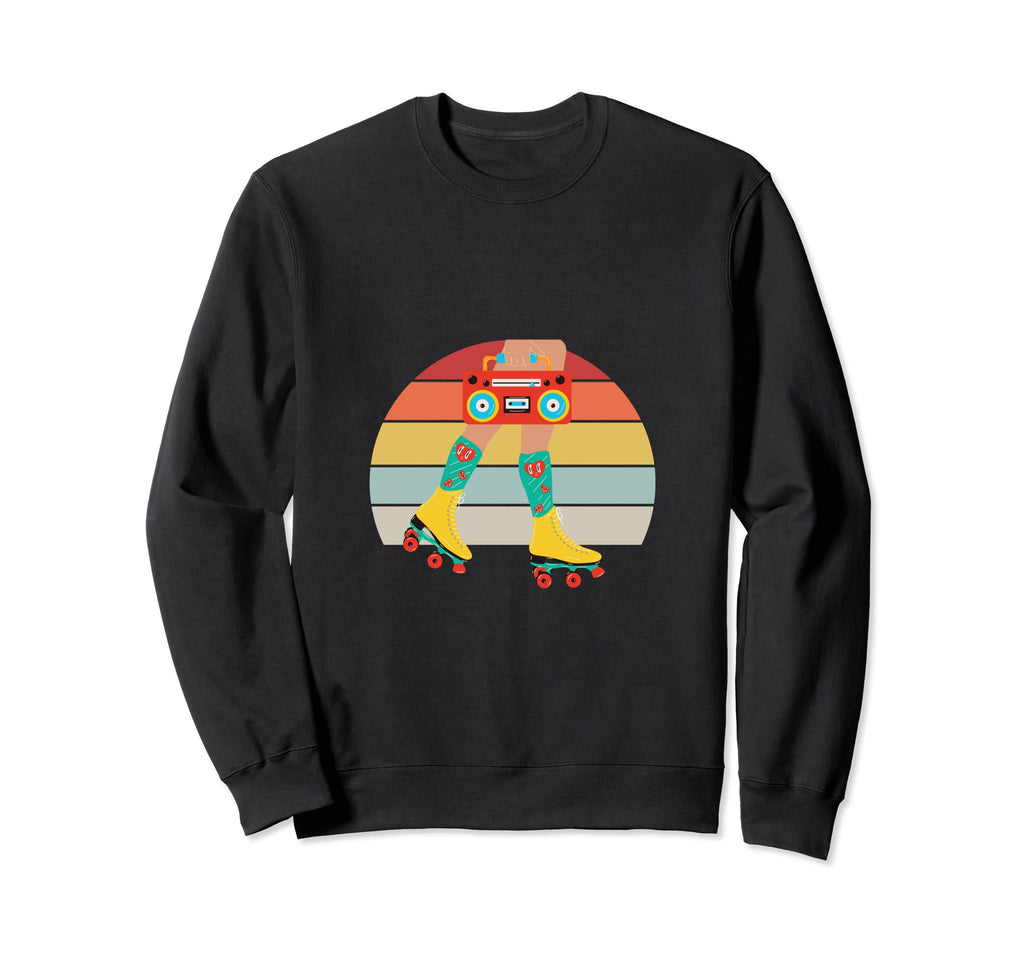 80S Rollerskates Roller Skating Sweatshirt - Trendy Graphic Men Women - T-Shirt, Sweatshirt, Hoodie