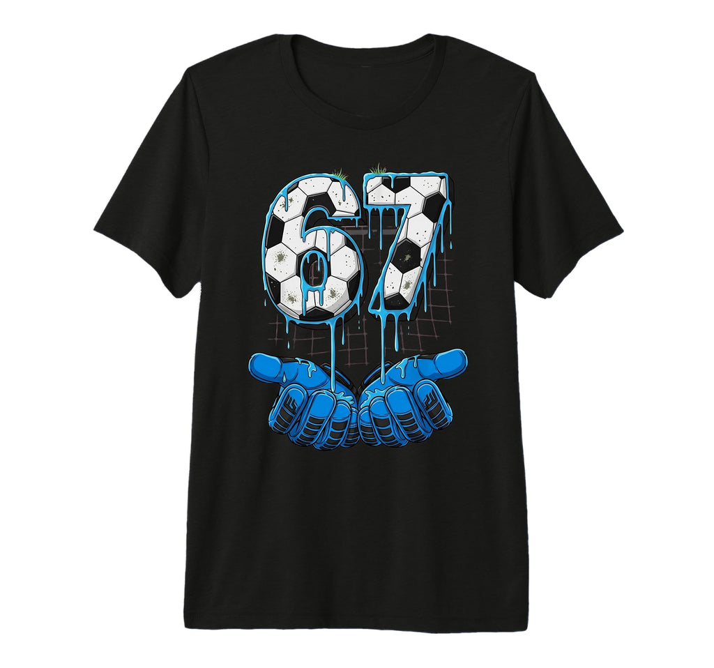 Soccer Number 67 Goalie Gloves Ball T-Shirt - Fun Novelty Design Men Women - T-Shirt, Sweatshirt, Hoodie