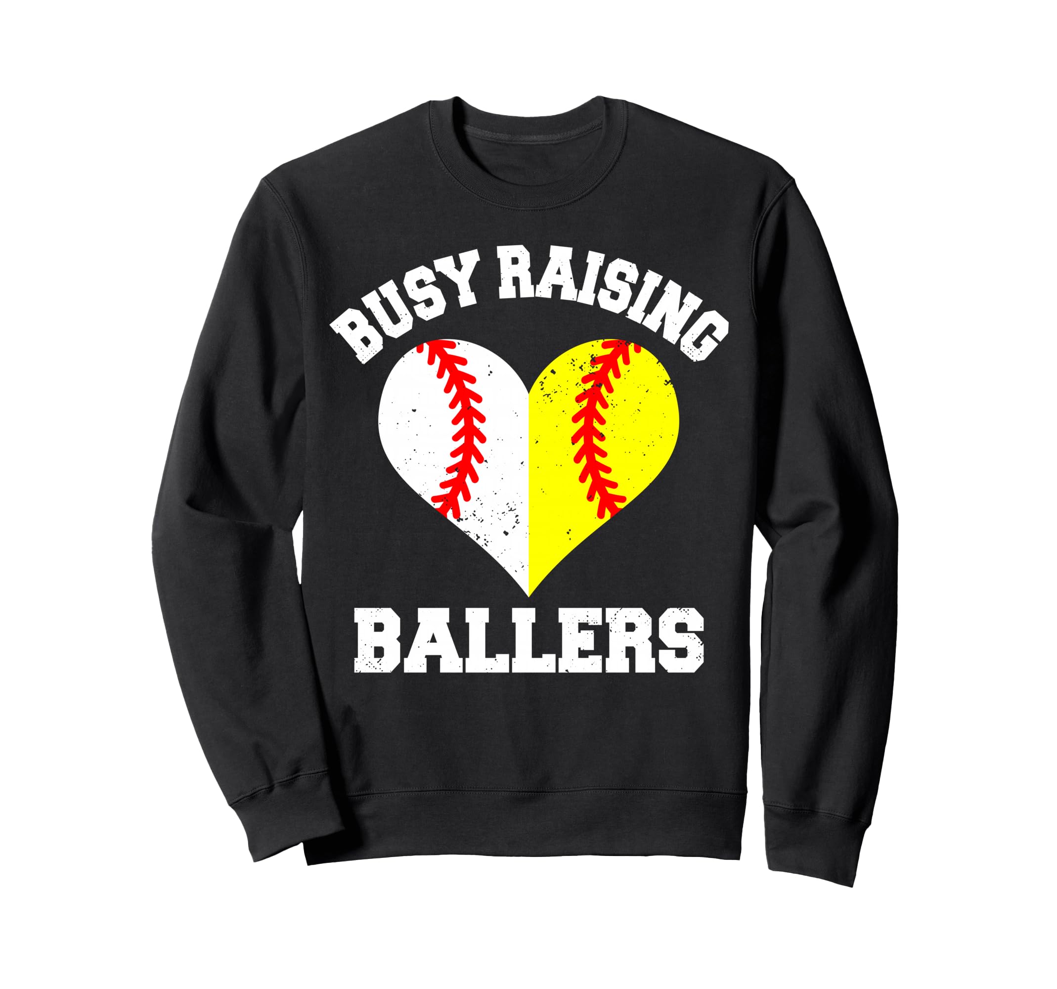 Busy Raising Ballers Baseball Sweatshirt - Minimalist Print Unisex - T-Shirt, Sweatshirt, Hoodie