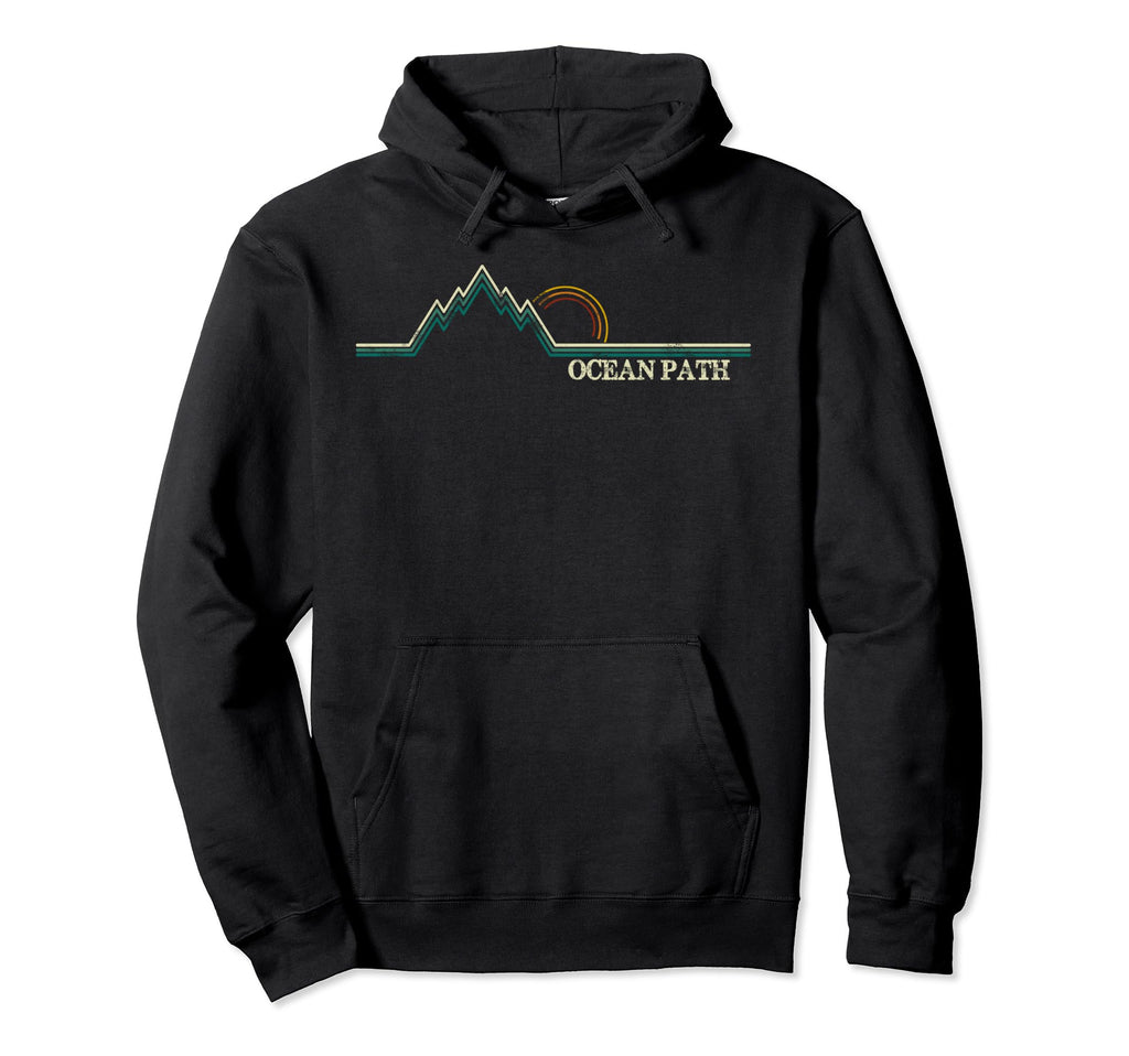 Ocean Path Acadia National Park Hoodie - Fun Novelty Design for Adults - T-Shirt, Sweatshirt, Hoodie