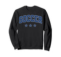 Soccer All Blue Stars Text Sweatshirt - Streetwear Style Unisex - T-Shirt, Sweatshirt, Hoodie